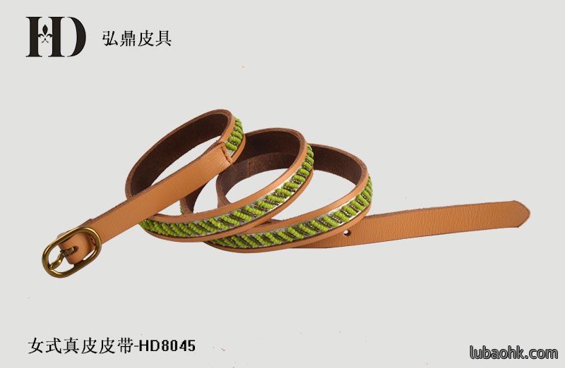 女式真皮穿珠腰带HD8045