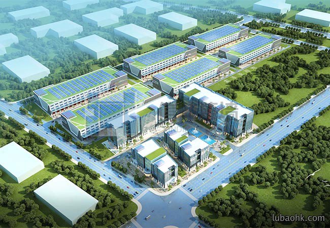 南谷产业园鸟瞰图设计案例
